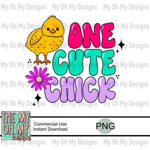 One cute chick, Easter, spring - PNG File