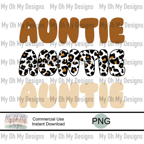Auntie, leopard - PNG File