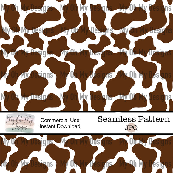 Cow print, brown - Seamless File