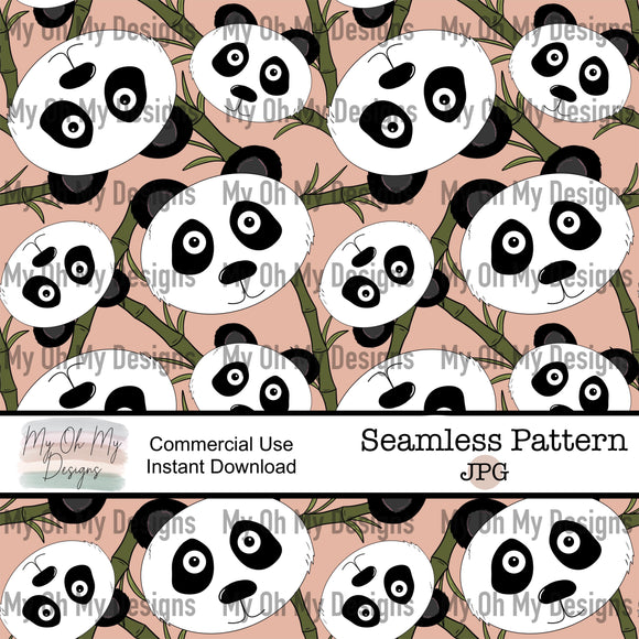 Panda, bamboo - Seamless File