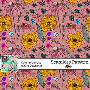 Flowers, floral - Seamless File