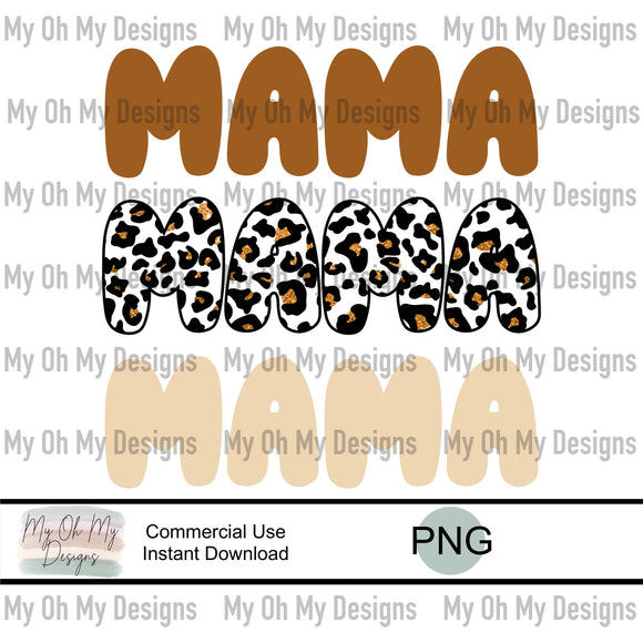 Mama, leopard - PNG File