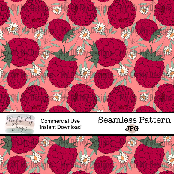 raspberry, raspberries - Seamless File