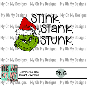 Green guy, Christmas - PNG File