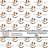 Snowman Face - Seamless File