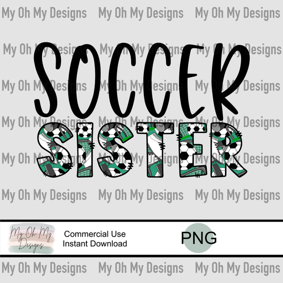 Soccer Sister - PNG File
