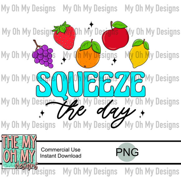 Squeeze the day, fruit, summer - PNG File