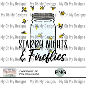 Fireflies, Firefly, Starry nights - PNG file