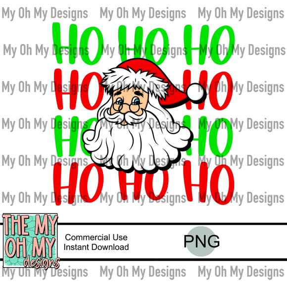Ho ho ho, Santa, Christmas, winter - PNG File