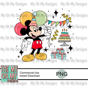 Mouse birthday - PNG File