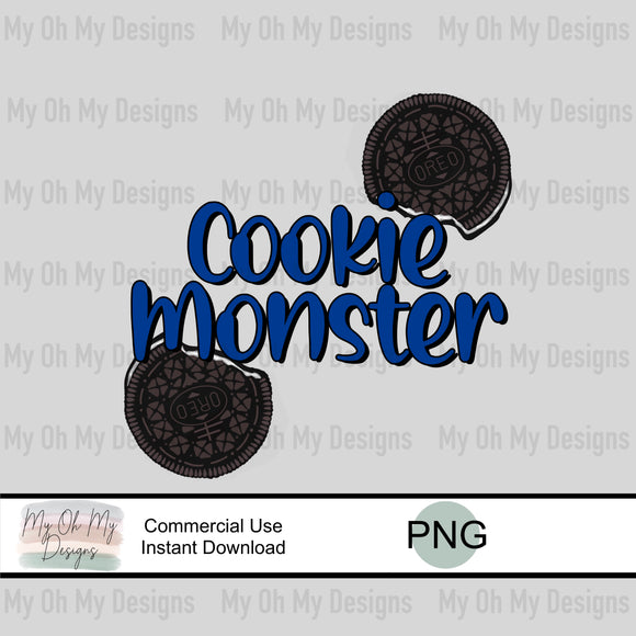 Cookie Monster - PNG File – The My Oh My Designs