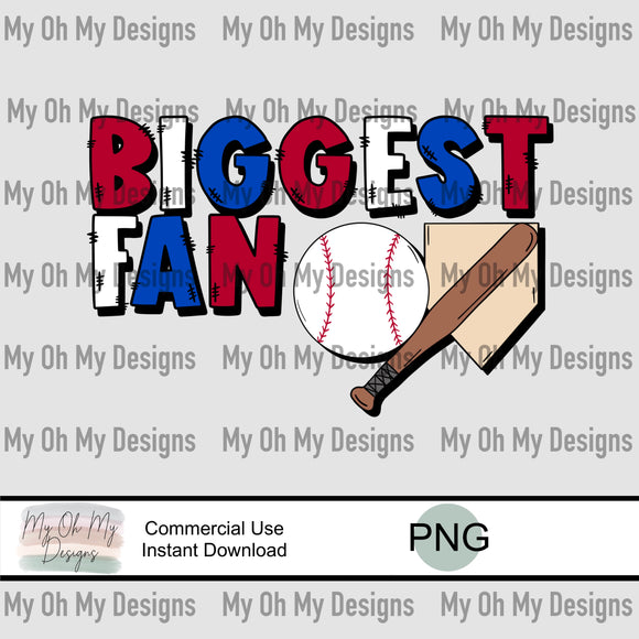 Baseball, biggest fan - PNG file