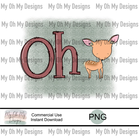 Oh Deer, Fawn - PNG File