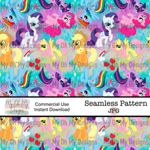 Ponies, Pony - Seamless File