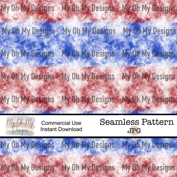 Distressed red white and blue, 4th of July - Seamless File