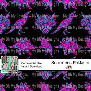 Geometric Dinosaurs - Seamless File