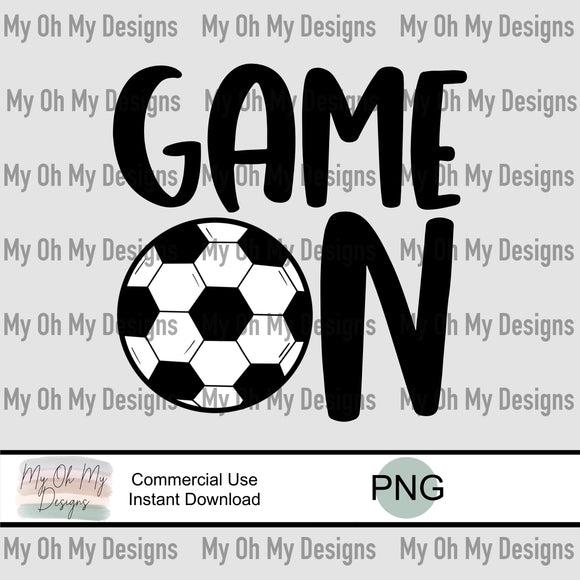 Soccer, game on - PNG File