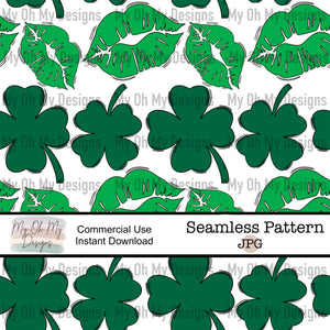Clovers and Kissy Lips - Seamless File